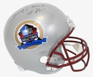 Helmets - Jerry Rice Signed Helmet - Hof F S Hologram Coa