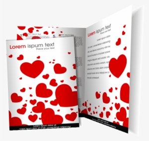 Brosur Flyer Template Gratis Download Heart Bi Fold - Brochure