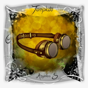 Steampunk Goggles Cu Template Full Size - Illustration