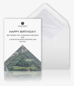 Business Birthday Card With Animated Online Envelope - Corporate Card Birthday