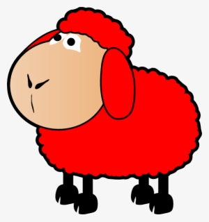 Clip Art Red Sheep
