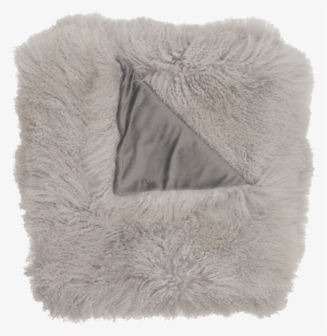 Sheepskin Throw Blanket Light Grey Bedding Canvas Home