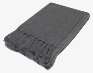 Charcoal Grey Throw Blanket - Pavement
