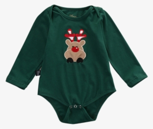Christmas Deer Green Bodysuit - Dress