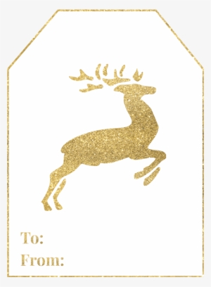 Merry Christmas, Gold Free Printable Christmas To From - Elk