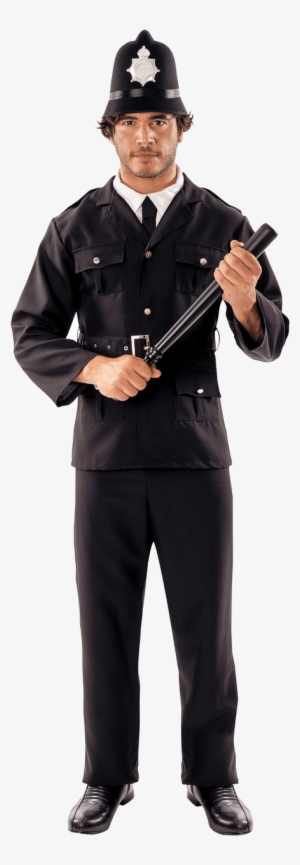 Adult Policeman With Helmet Fancy Dress Costume