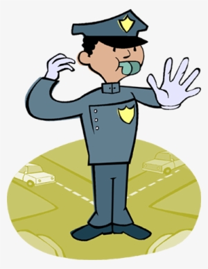 Policeman Directing Traffic Royalty Free Vector Clip - Clay Safety In The Classroom