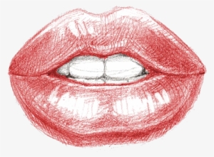 Dibujo Kiss Lip Drawing Pictures Png Dibujo Kiss Png - Lip Drawings
