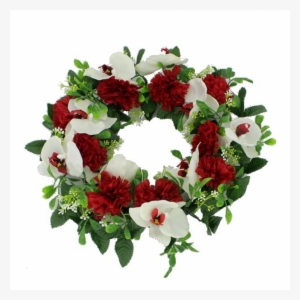 Red & Ivory - Wreath