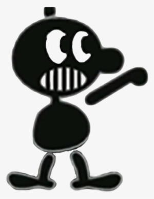 @mr Game & Watch But With A Face - Cartoon