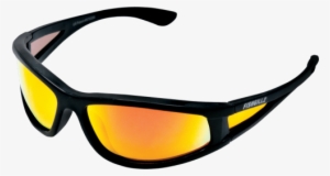 The Baja Black Frame/fire Mirror Lens - Sunglasses