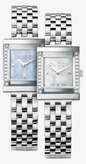 gucci g-frame extensions with diamonds - analog watch