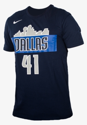 Nike Nba Dallas Mavericks Dirk Nowitzki Dri-fit Tee - Nba Dallas T Shirt