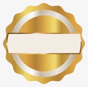 Gold Seal Badge Png Clipart Image - Label