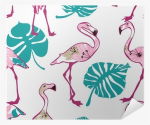 Exotic Seamless Pattern With Pink Flamingo Poster • - Rosa Flamingos 6 Untersetzer