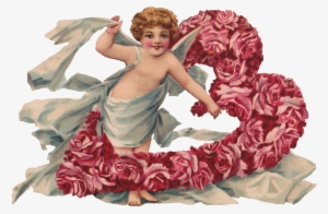 cherub rose heart wreath stationery