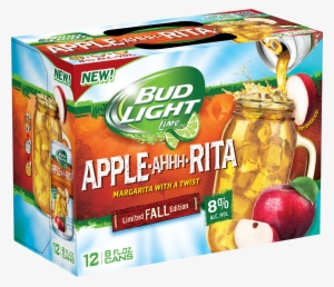 Bud Light Lime Ritas Apple Ahhh Rita Packaging - Peach Margarita Bud Light