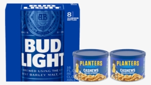 Budweiser® Or Bud Light® And Planters® Mixed Nuts Or - Bud Light Beer, 24 Pack, 16 Fl Oz