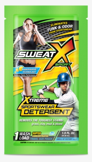 Sweat X On The Go Pouch - Sweat X 45oz Stain And Odor Eliminating Laundry Detergent