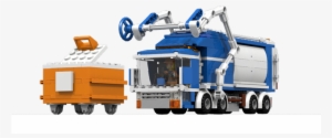 Front Loader Garbage Truck - Lego Trash Truck Png