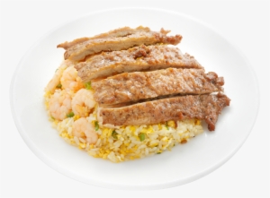 Pork Chop & Shrimp Fried Rice 猪排虾仁蛋炒饭 - Fast Food
