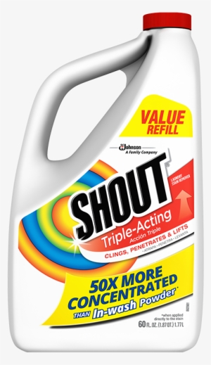 Shout Triple Acting Stain Remover 60 Ounce Refill - Shout Triple-acting Stain Remover - 60 Oz Bottle