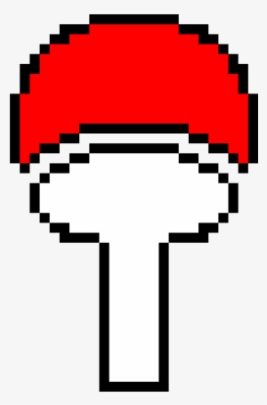 Uchiha Clan Symbol - Pixel Art Pokemon Master Ball