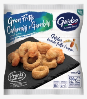 great fried squid and shrimps “gran fritto” - garbo bocconi di melanzane