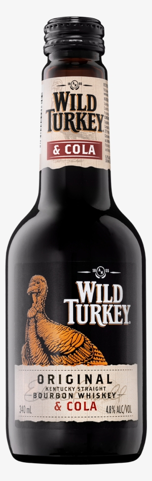 Wild Turkey Bourbon & Cola Bottle 340ml Bottle - Wild Turkey Bourbon & Cola Cans 10 Pack