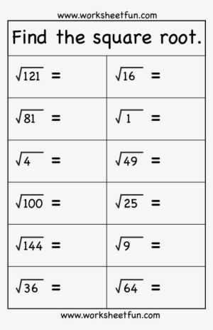 Square Root - Easy Square Root Questions