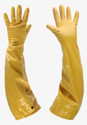 Long Yellow Rubber Gloves
