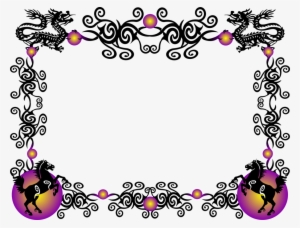 Borders And Frames China Chinese Dragon Chinese Zodiac - Chinese New Year Border Png