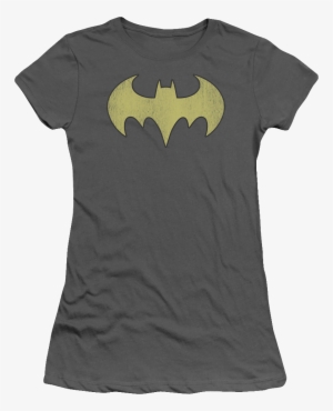 Batgirl Distressed Logo Shirt - Dc Comics Custom Batgirl Logo Distressed Premium Ultra-soft