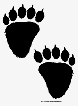 Bear Paw Print Clip Art - Bear Print Clip Art