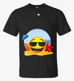 Cool Shades Emoji On Beach T Shirt Sunglasses Emoji - Antroka Cool Shades Emoji On Beach Sunglasses Emoji