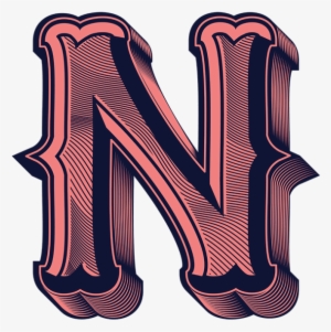 Decoration With Creative Typeface - Letter N In Different Fonts