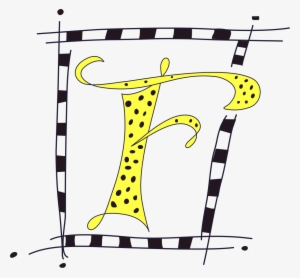Hand Lettered Decorative Type Of The Letter F - Letter