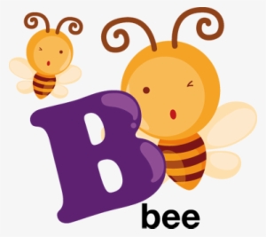 Decorative Alphabet Sticker With The Letter B Accompanied - Letter B With Pictures For Kids
