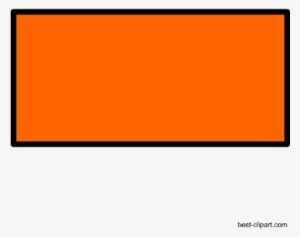 Free Orange Rectangle Clipart Image