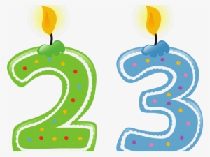 Birthday Candles Clipart Velas - Velas De Numeros Png