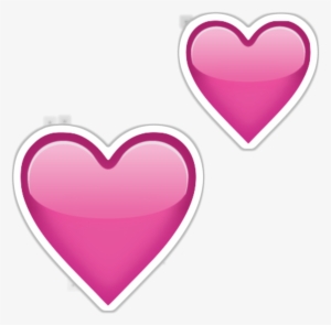 Double Hearts Png For Kids - Two Hearts Emoji Png