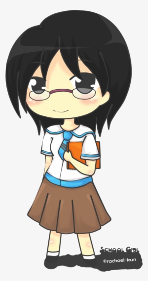 Chibi School Girl 3 By Rachael-kun On Deviantart Vector - Anime Chibi School Girl