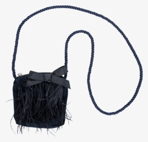 Aw18 A*dee Girls Amiee Navy Blue Feather Bag - Bag