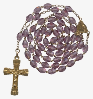Free Download Amethyst Clipart Amethyst Rosary Purple - Cross