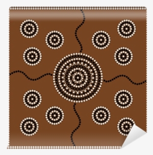 Aboriginal Style Of Dot Painting Depicting Circle - Circle