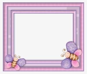 Pink Butterfly Border Png Download - Butterfly Frame And Borders