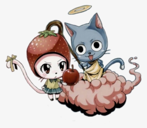 Happy And Charle Coloring - Chibi Render Fairy Tail