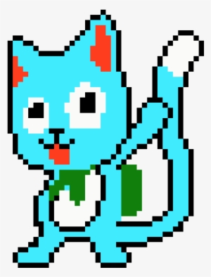Fairy Tail - Happy - Pixel Art Happy Fairy Tail
