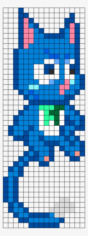 Happy Fairy Tail Perler Perler Bead Pattern / Bead - Minecraft Pixel Art Happy Fairy Tail