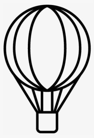 Hot Air Balloon Vector - Hot Air Balloon Png Icon Drawn